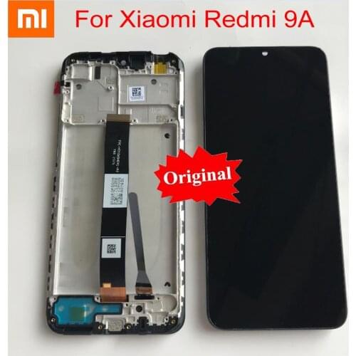 Original Best Redmi 9A Glass Sensor LCD Display Touch Screen Digitizer Assembly + Frame For Xiaomi Redmi 9C Phone Pantalla