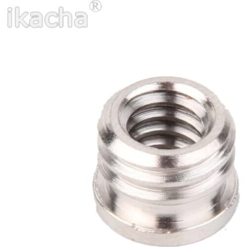 1 Pcs New Silver 1/4 To Metal 3/8 Convert Screw Adapter For Tripod Monopod Ballhead For SLR Camera Accessories High Quality
