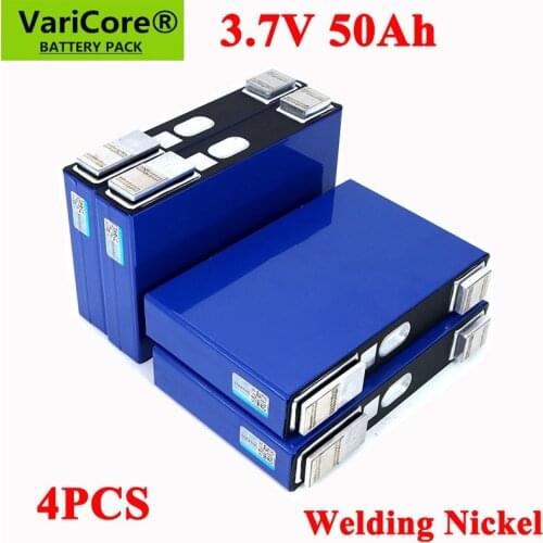 4pcs VariCore 3.7V 50Ah Ternary lithium battery 50000mAh for 3s 12V 24V 10s 36V Electric bicycle batteries modification Nickel