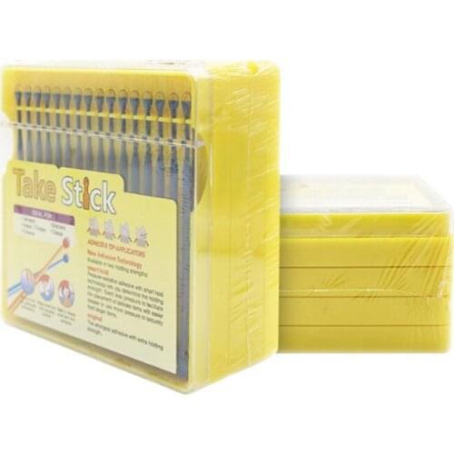 60PCS High Viscosity Dental Inlay Bonding Rod and Crown Porcelain Veneer Microbrushes Sticky Applicator