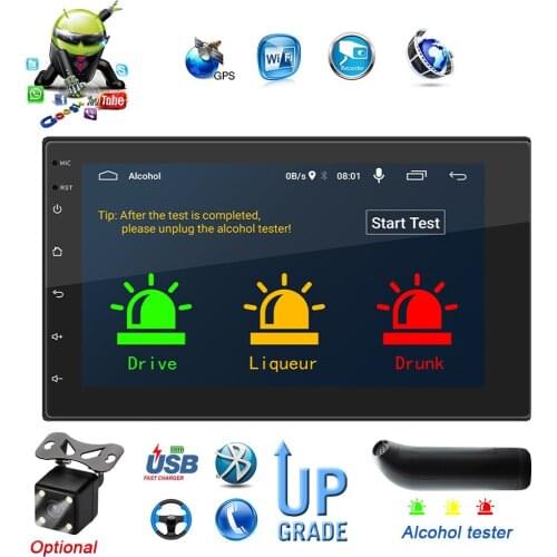 7" 2 din Android 10 Car Radio Stereo Multimedia with GPS Sat-Nav Bluetooth Wifi
