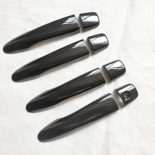 For nissan x trail xtrail t32 rogue qashqai j11 2019 2020 x-trail car accessories door handle cover trim Imitation carbon fiber