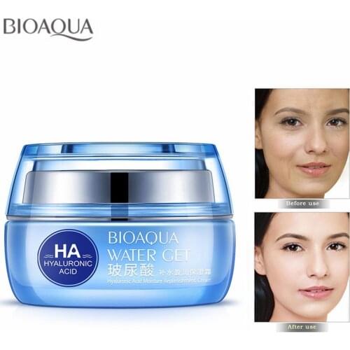 BIOAQUA 50g Hyaluronic Acid Moisturizing Day Cream Deep Replenishment Whitening Anti Wrinkle Firming Face Skin Care Products