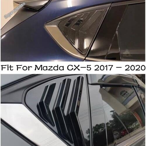 Side Triangular Window Louvers Scoop Blinds Shades Shutter Spoiler Panel For Mazda CX-5 2017 - 2020 Tuning Decoration Exterior
