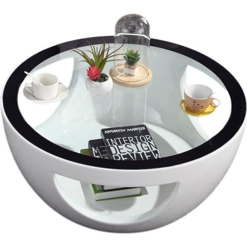 TT Large Bowl Coffee Table Creative Simple Stylish Modern Living Room Negotiation Table and Chair Nordic Small Apartment round