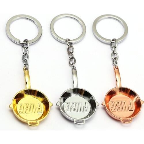 PLAYERUNKNOWNS BATTLEGROUNDS Keychain PUBG Key Ring Champion Pot Metal Fashion Car Bag Chaveiro Key Chain Pendant Cool Jewelry