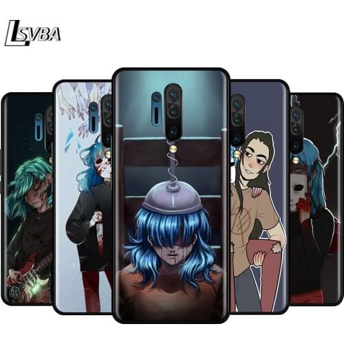 Black TPU Soft Cover Fashion Sally Face for OnePlus 5T 6 6T 7 7T 8 Pro Phone Case