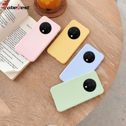 Oneplus 7T Case Soft TPU Silicone Case For oneplus 7T 7 Pro Coque One Plus 6T 6 5T 5 Candy Solid Color Cover with Lanyard