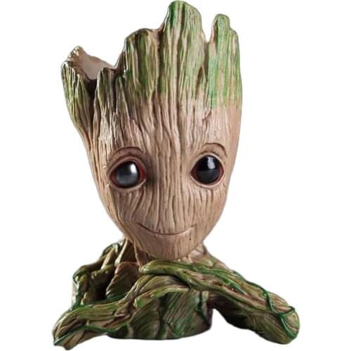 Groot Potted Figure Çimli Penholder Big size 15Cm