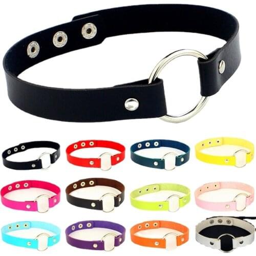 PU Leather Sexy Restraints Cage Fetish Choker Harness Suspenders Collar Adjustable Wide Neck Strap Belts BdsM Bondage Necklace