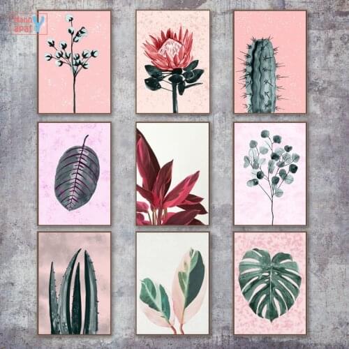 Cactus Aloe Leaf Canvas Painting Tropical Green Plant Poster HD Print Modern Wall Art Decor Nordic Living Room Home Decoration