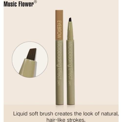 Music Flower 3 Colors Eyebrow Pencil Natural Long-lasting Microblading Effect Eyebrow Pen maquillaje Eyes Makeup Waterproof