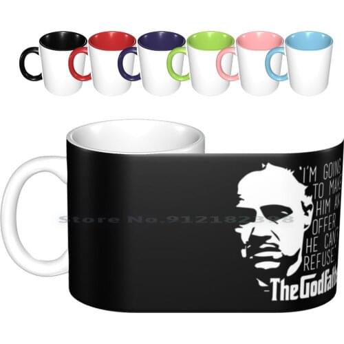 The Godfather Ceramic Mugs Coffee Cups Milk Tea Mug The Godfather God Father Mafia Mobster Movie Film Classic Vintage Oldies