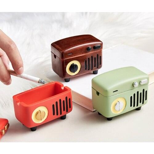 Cute Female ashtray with Lid Modern Home Decoration Portable Ashtray Standing Ashtray Living Room Office Desktop Decor Gift