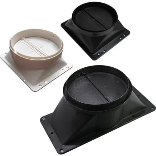 Exhaust Flue Pipe Base holder Aluminum Tube Connector Kitchen range hood parts anti odor control check valve fresh air system