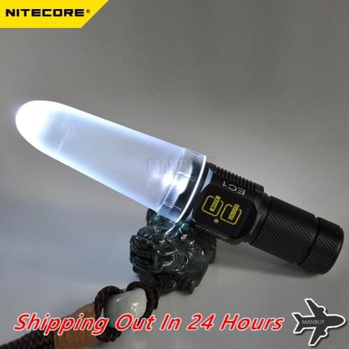 Topsale NITECORE NDF25.4mm Translucent White Diffuser Cone Traffic Wand MT20C MT20A MH10 MH12 P12GT P05 P20 EA11 EC11 EC21 EA21