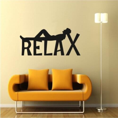 Relax Wall Decor Wall Decoration Wood Laser Cut Decorative Table Black Wood Wall Art Home Office Stylish Living Room Bedroom room