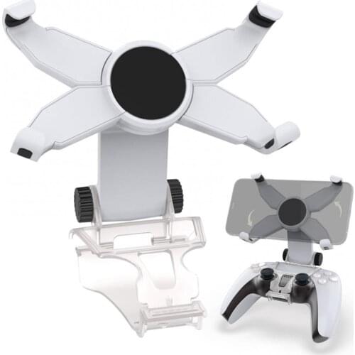 Adjustable Rotatable Clip X-Shaped Phone Holder Stand Gamepad Bracket Games Accessories for PS5 PlayStations 5