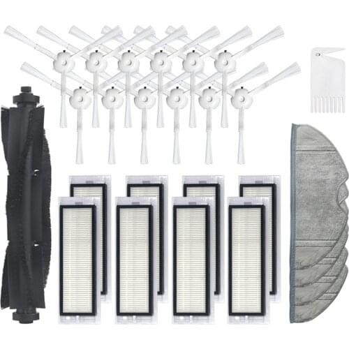 Roller Brush Side Brushes Mop Cloth for 360 S5 S7 HEPA Filter Rags Combs for 360 S5 S7 Sweeping Robot Vacuum Cleaner Spare Parts