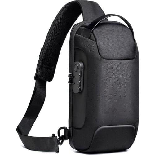 Tigernu New Men Bag USB Charging Chest Bag RFID High Quality Splashproof Chest Bag Outdoor Male Bags Short Trip Messenger Bags
