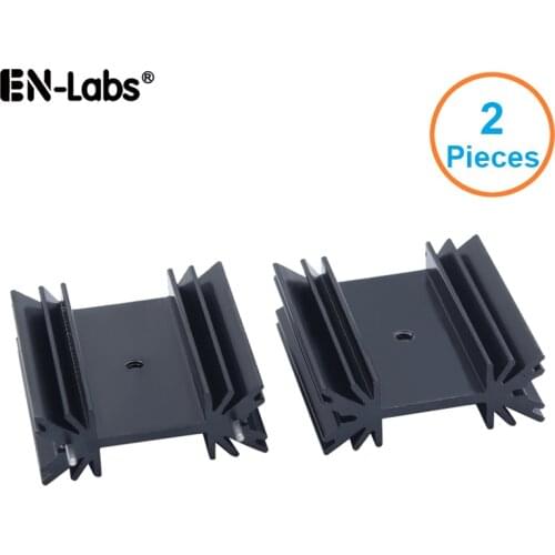 Transistor Heatsink MOS TO-220 TO-247 TO247 Heat Sink TO-3P IC Aluminum Radiator for Triode 7805 Audion Dissipation- 2pcs