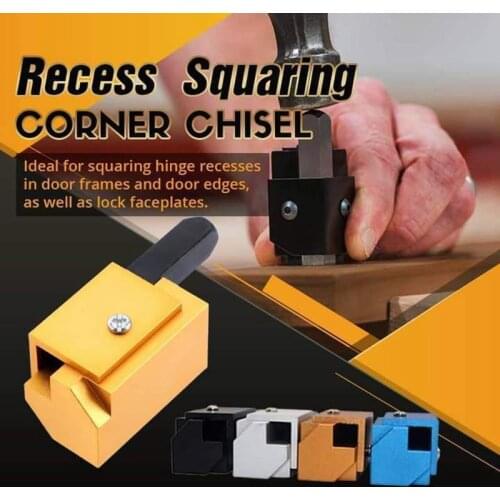 Recess Mortising Squaring Corner Chisel Woodworking Carving Right Angle Punch Chisel Hinge Door Lock Groove Woodworking Tools