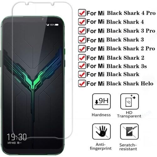 HD For Xiaomi Black Shark 4 3 3s Pro Tempered Glass Screen Protector on Xiaomi Blackshark 2 Pro Helo Protective Glass Film 9H