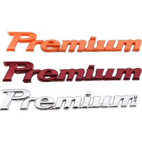 1Piece ABS Chrome High-profile Premium Logo Car Styling Stickers for Ford VW Skoda Seat BMW Audi Benz Peugeot Citroen Lada