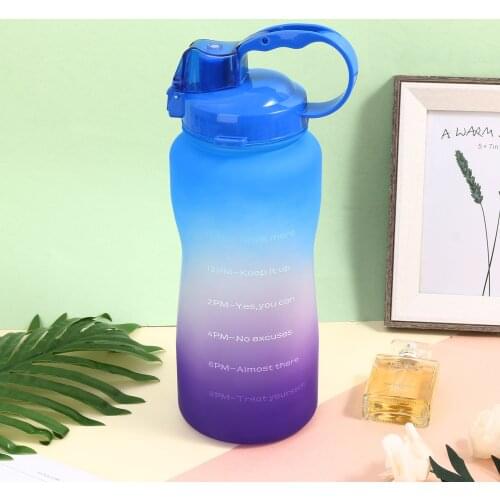 2l Gallon Sports Water Bottle With Straw Big Protein Shaker Gourd Cup Outdoor Drinking Jug Bpa Free Gym Outdoor Bottle Jugs #G3