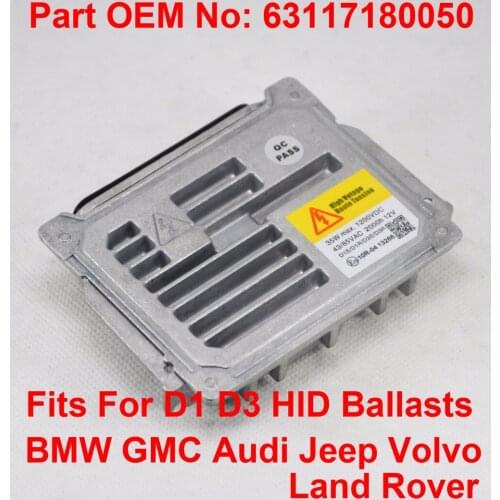 2x 12V D1S D3S 35W OEM HID Xenon Headlight Ballast Control Unit Number 63117180050 Fits For BMW GMC Audi Jeep Volvo Land Rover