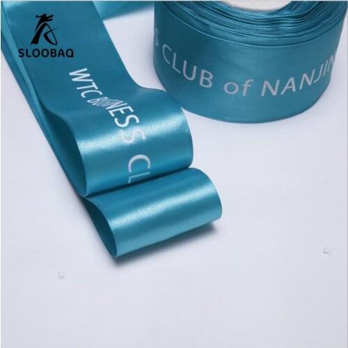 Custom Logo DIY satin ribbon Weddind & Personalized packing and marriage customize logo ribbon/GIFT PACKING sale by roll