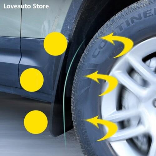 Car Front Rear Mudflaps Fender Flares Mud Flaps Painted Mudguards Splash Guards for Land Rover Defender 110 2020 2021