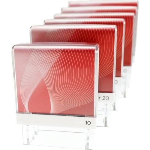 BBloop Customizable Self-Inking Stamp, Personalized Stamp, Rectangular, Laser Engraved. RED/Black/Blue Ink Stamp