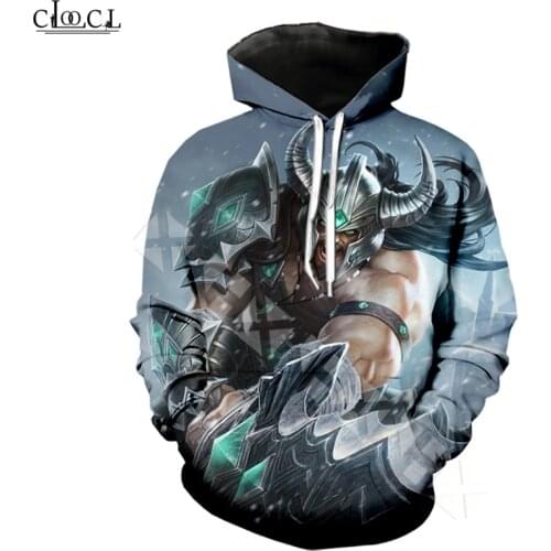 CLOOCL Tryndamere T Shirt Men Women 3D Print Fashion Design Games Sweatshirt Casual Hoodies Streetwear Tops T340