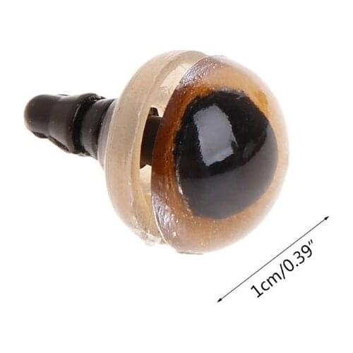 80pcs 12mm Plastic Safety Eyes For Bear Doll Puppet Plush Animal Puppet Craft DIY Accessories With Washers