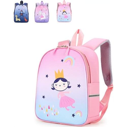 Cute Girls Unicorn Backpacks for Kids Shoulders Bags Kindergarten Schoolbag Toddler Cartoon Rainbow Travel Bag Mochila Infantil
