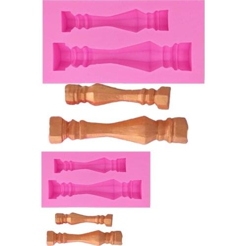 Marble Pillar Silicone Cake Mold 3D Silicone Mold column Fondant Cake Chocolate Soap Mould Cake Decorating Baking Tool T1212