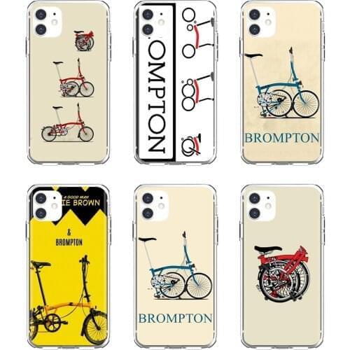Soft Silicone Case For Xiaomi poco X3 nfc F2 Pro M3 Mi 5X 6X Max Mix 1 2 2S 3 Mi5 Mi6 Mi3 Mi4 Brompton-Folding-Bike-art