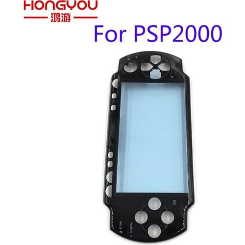 5Pcs Black Original Front Faceplate Shell Case Cover Proctector Replacement For Sony PSP 2000
