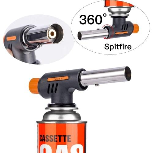 Portable Lgnition Welding Gas Burner Flamethrower Butane Baking Picnic BBQ Camping Outdoor Hiking Heating Flame Torch Gun