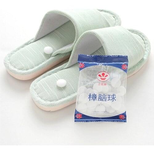 3 Bags Camphor Ball Camphor White Mothballs Moth Ball Insect-resistant Mildew proof Eating Moth Naphtaline Safe Pest Control