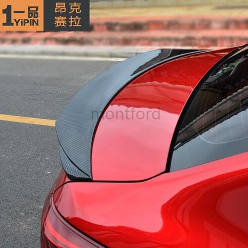 Car Styling For Mazda 3 Axela sedan 4 doors 2014 2015 2016 2017 ABS Plastic Material Unpainted Color Rear Trunk Spoiler Wing
