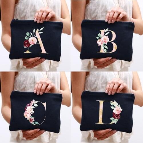 Bride Wedding Toiletries Storage Bag Letter Print Makeup Case Female Cosmetic Pouch Travel Ladies Wash Organizer Bridesmaid Gift