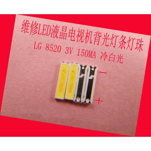 SMD LED lamp Beads LG 8520-3-3v 0.5w 3V 150MA 10000-12000K cool White For LG TV backlight, Spotlights, Ceiling lamp bulb lamp