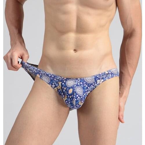 Men Cotton Cartoon Print Briefs Underwear Mens Sexy Breathable Brief Underpants Mens Briefs Underwear Shorts Male Panties