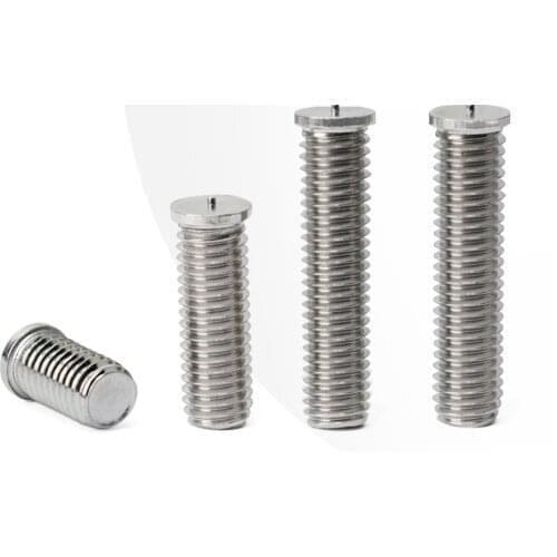 10pcs M12 spot welding screw bolt thread stud spot soldering screws bolts 304 stainless steel flat head nail column nail