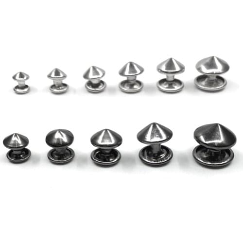 100sets Minaret shape rivets+molds) Punk Rivet installation Tool Rivet Die Button molds nail Sewing repair tools Button machine