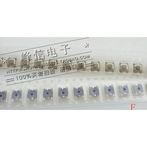 20Pcs Taiwan 5*5*1.5 patch 4 feet waterproof silver metal head touch switch micro-action button switch