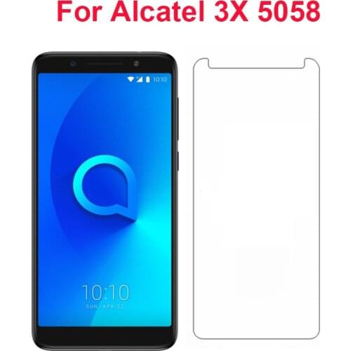 9H Premium Tempered Glass For Alcatel 3x Screen Protector Toughened protective film For Alcatel 3x protective glass front film