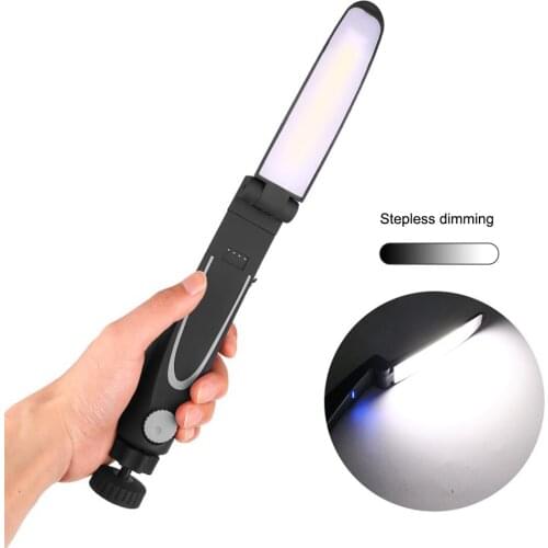 Asfee Multifunction COB LED Mini Light Work Inspection LED Flashlight Torch Lamp With the Bottom Magnet and Clip